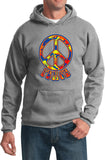 Funky Peace Sign Hoodie - Yoga Clothing for You