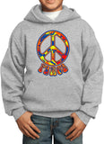 Funky Peace Sign Kids Hoodie - Yoga Clothing for You