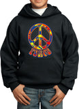 Funky Peace Sign Kids Hoodie - Yoga Clothing for You