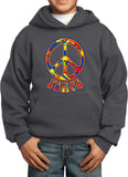 Funky Peace Sign Kids Hoodie - Yoga Clothing for You