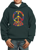 Funky Peace Sign Kids Hoodie - Yoga Clothing for You