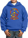 Funky Peace Sign Kids Hoodie - Yoga Clothing for You