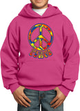 Funky Peace Sign Kids Hoodie - Yoga Clothing for You