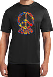 Peace T-shirt Funky 70's Peace Dry Wicking Tee - Yoga Clothing for You