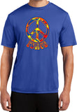 Peace T-shirt Funky 70's Peace Dry Wicking Tee - Yoga Clothing for You