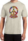 Peace T-shirt Funky 70's Peace Dry Wicking Tee - Yoga Clothing for You