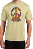 Peace T-shirt Funky 70's Peace Dry Wicking Tee - Yoga Clothing for You