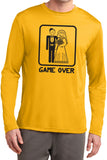 Game Over Moisture Wicking Long Sleeve Black Print - Yoga Clothing for You