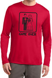 Game Over Moisture Wicking Long Sleeve Black Print - Yoga Clothing for You