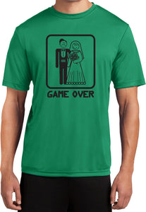 Game Over Moisture Wicking T-shirt Black Print - Yoga Clothing for You