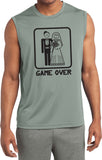 Game Over Sleeveless Competitor Shirt Black Print - Yoga Clothing for You