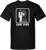 Game Over Tall T-shirt White Print - Yoga Clothing for You