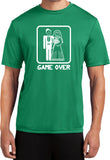 Game Over Dry Wicking T-shirt White Print - Yoga Clothing for You