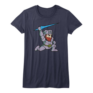 Ghosts 'n Goblins Juniors T-Shirt Arthur Navy Tee - Yoga Clothing for You