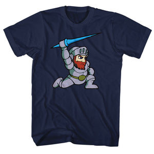 Ghosts 'n Goblins T-Shirt Arthur Navy Tee - Yoga Clothing for You