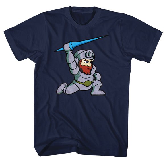 Ghosts 'n Goblins Tall T-Shirt Arthur Navy Tee - Yoga Clothing for You