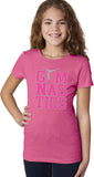 Girls Gymnastics Text T-shirt - Yoga Clothing for You