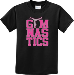 Gymnastics Text Kids T-shirt - Yoga Clothing for You