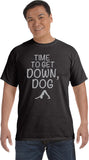 It's Time to Get Down, Dog Pigment Dye Yoga Tee Shirt - Yoga Clothing for You