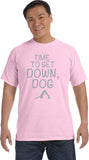 It's Time to Get Down, Dog Pigment Dye Yoga Tee Shirt - Yoga Clothing for You