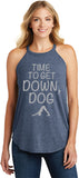 It's Time to Get Down, Dog Triblend Yoga Rocker Tank Top - Yoga Clothing for You