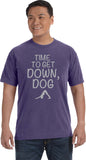 It's Time to Get Down, Dog Pigment Dye Yoga Tee Shirt - Yoga Clothing for You