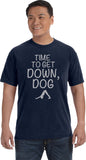 It's Time to Get Down, Dog Pigment Dye Yoga Tee Shirt - Yoga Clothing for You