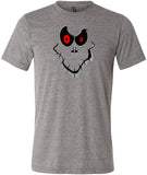 Halloween T-shirt Ghost Face Tri Blend Tee - Yoga Clothing for You