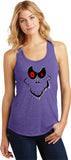Ladies Halloween Tank Top Ghost Face Racerback - Yoga Clothing for You