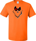 Halloween T-shirt Ghost Face Tall Tee - Yoga Clothing for You