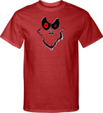 Halloween T-shirt Ghost Face Tall Tee - Yoga Clothing for You