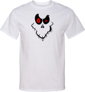 Halloween T-shirt Ghost Face Tall Tee - Yoga Clothing for You