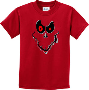 Kids Halloween T-shirt Ghost Face Youth Tee - Yoga Clothing for You