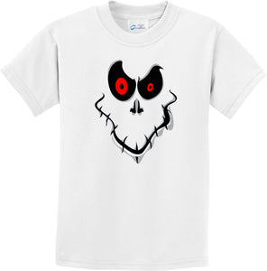 Kids Halloween T-shirt Ghost Face Youth Tee - Yoga Clothing for You