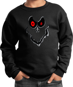 Kids Halloween Sweatshirt Ghost Face - Yoga Clothing for You