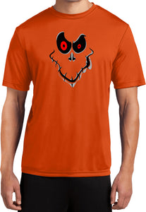 Halloween T-shirt Ghost Face Moisture Wicking Tee - Yoga Clothing for You