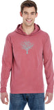 Grey Tree of Life Heavyweight Pigment Hoodie Yoga Tee - Yoga Clothing for You