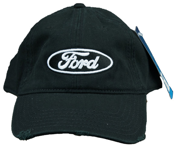 Ford Oval Hat Distressed Embroidered Cap - Yoga Clothing for You
