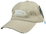 Ford Oval Hat Distressed Embroidered Cap - Yoga Clothing for You