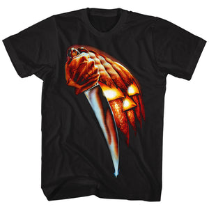 Halloween Tall T-Shirt Michael Myers Knife Black Tee - Yoga Clothing for You