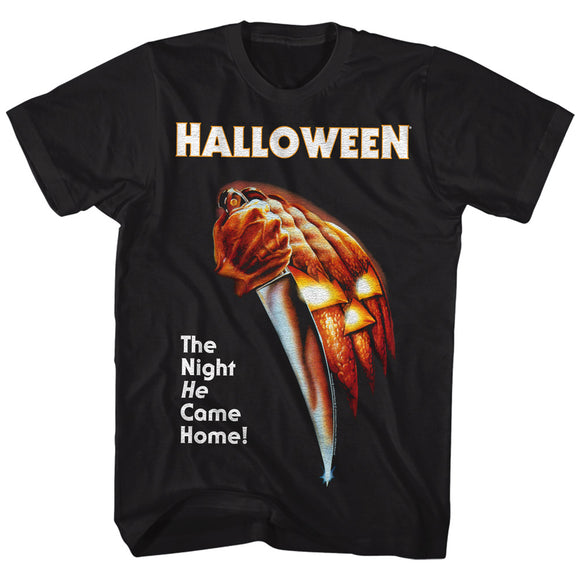 Halloween Tall T-Shirt Movie Poster Black Tee - Yoga Clothing for You