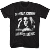 Halloween A Little Screamish Black T-shirt