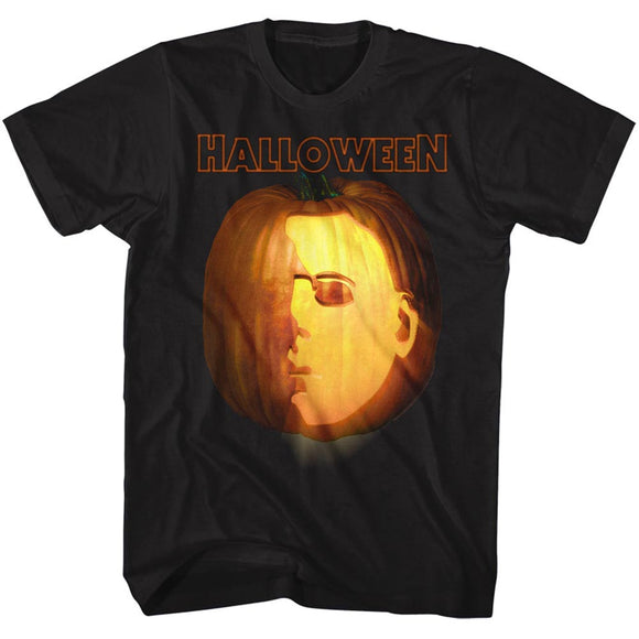 Halloween Tall T-Shirt Jack-o-Lantern Black Tee - Yoga Clothing for You