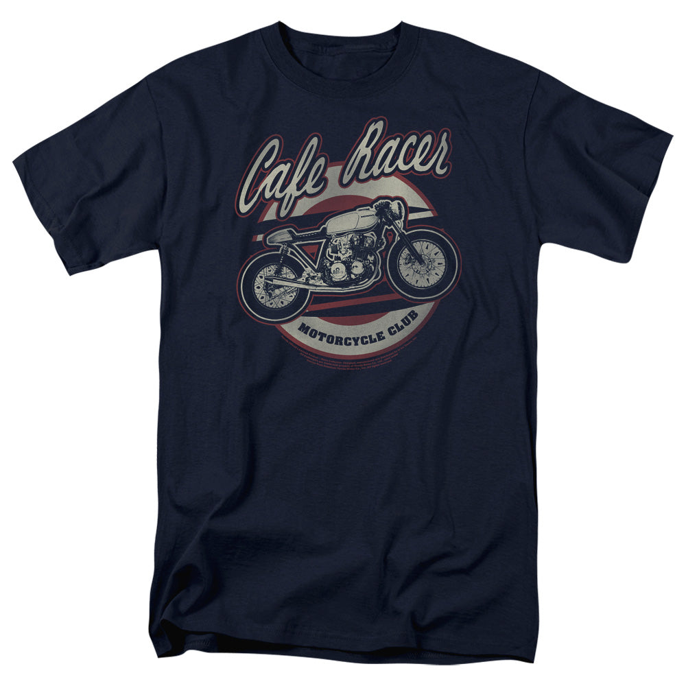 Honda Mens T-Shirt Cafe Racer Motorcycle Club Navy Tee