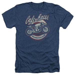 Honda Heather T-Shirt Cafe Racer Motorcycle Club Navy Tee - Yoga Clothing for You
