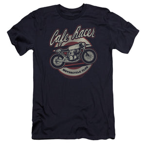 Honda Premium Canvas T-Shirt Cafe Racer Motorcycle Club Navy Tee - Yoga Clothing for You
