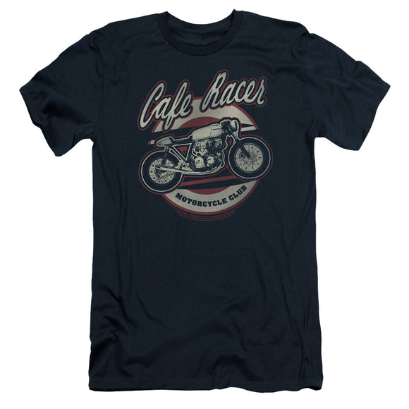 Honda Slim Fit T-Shirt Cafe Racer Motorcycle Club Navy Tee - Yoga Clothing for You
