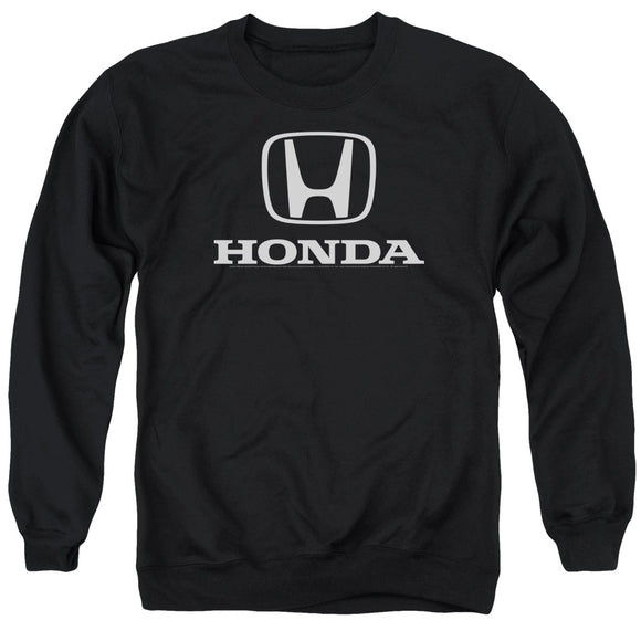 Honda Sweatshirt White Standard Logo Black Pullover - Yoga Clothing for You