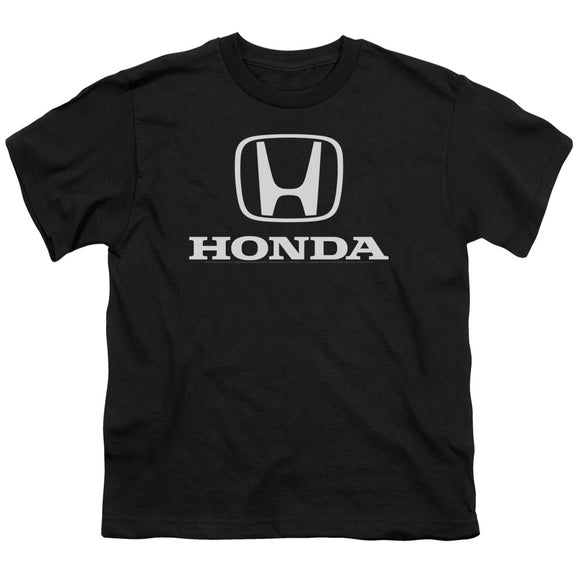 Honda Kids T-Shirt White Standard Logo Black Tee - Yoga Clothing for You
