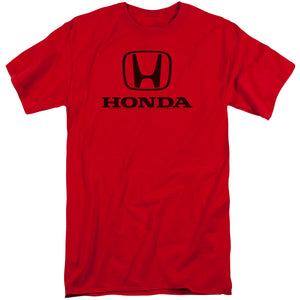 Honda Tall T-Shirt Black Standard Logo Red Tee - Yoga Clothing for You